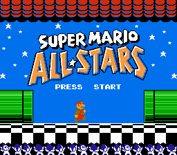 Super Mario All-Stars NES Title Screen